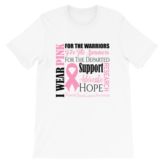 I Wear Pink Breast Cancer Awareness T-shirt